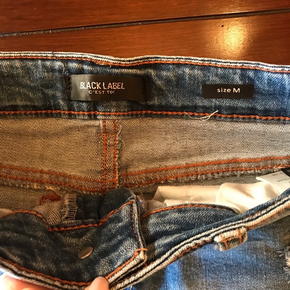 Black Label Ripped Jean Skirt - Picture 6 of 8